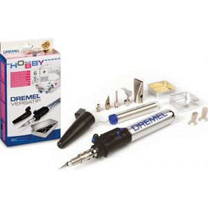 Dremel 2000 VersaTip Gassoldeerbout, soldeerstation, 6 accessoires en tinnen draad voor brandschilderen, lassen, heet snijden, vormen, thermische formaties, thermorectie en afbijten van kleuren