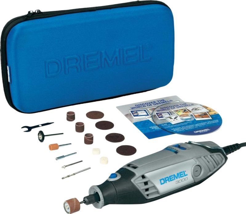 Dremel 3000 Multitool - Roterend - 130 W - Met 15 accessoires en etui