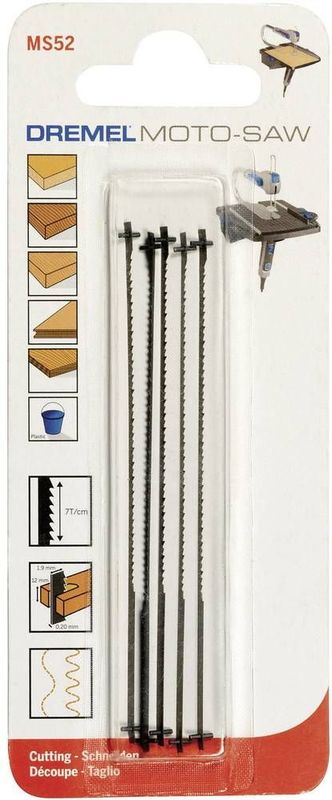DREMEL - Moto-Saw MS52 - Fijn Zaagblad - 5 Stuks - Voor Hout