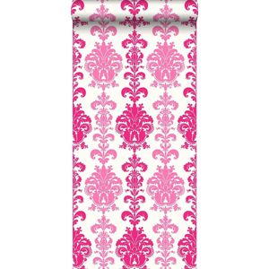 ESTAhome behang barokprint roze - 53 cm x 10,05 m - 115730