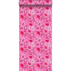 ESTAhome behang paisley fuchsia roze - 115737 - 53 cm x 10,05 m