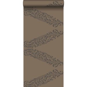 Origin Wallcoverings behang ornamenten glanzend brons en bruin - 345747 - 53 cm x 10,05 m