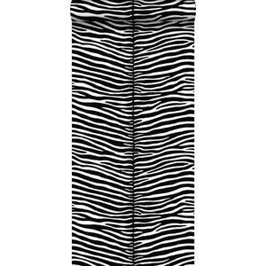 ESTAhome behang zebra's zwart en wit - 136807 - 53 cm x 10,05 m