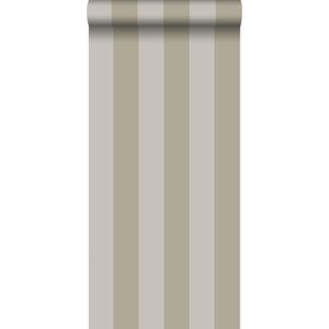 Origin behang strepen taupe - 326111 - 53 x 1005 cm