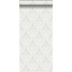 krijtverf vliesbehang barok grijs - 127604 van ESTAhome