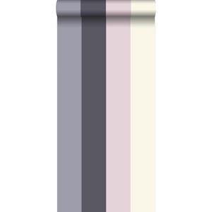 Origin behang strepen paars en roze - 346517 - 53 x 1005 cm