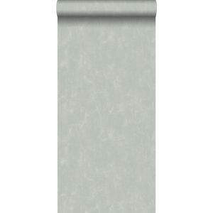 krijtverf vliesbehang mat effen grijs - 128004 van ESTAhome