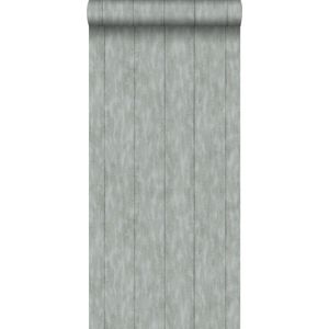 krijtverf vliesbehang sloophout grijs - 128009 ESTAhome