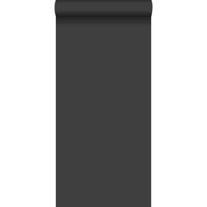 Origin behang effen zwart - 346611 - 53 x 1005 cm