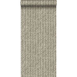 ESTAhome behang touw-motief taupe - 53 cm x 10.05 m - 138247