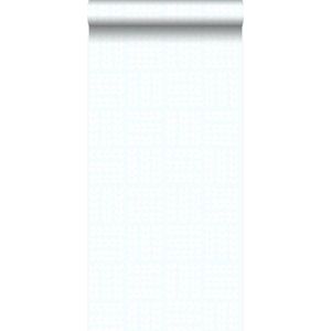 Origin Wallcoverings behang scandinavische blaadjes mat wit en mintgroen - 347498 - 53 cm x 10,05 m