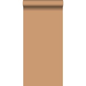ESTAhome behang effen glanzend koper bruin - 138835 - 0,53 x 10,05 m