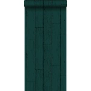 Origin behang verweerde houten planken smaragd groen | 347536 | 53 cm x 10.05 m|