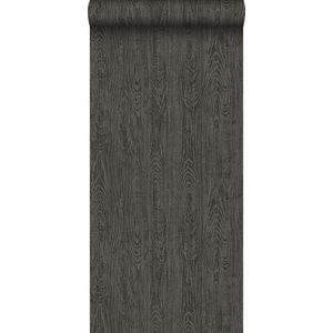 Origin Wallcoverings behang houten planken met nerf donkergrijs - 347559 - 53 cm x 10,05 m