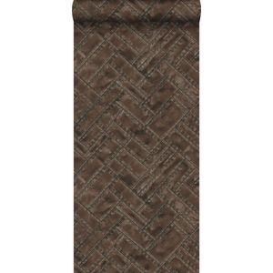 Origin Wallcoverings behang metalen platen roest bruin - 337239 - 53 cm x 10,05 m