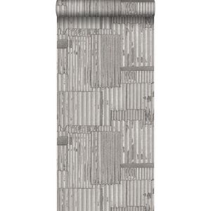 Origin Wallcoverings behang industriële golfplaten 3D lichtgrijs - 347615 - 53 cm x 10,05 m