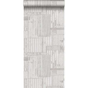 Origin Wallcoverings behang industriële golfplaten 3D gebroken wit - 347619 - 53 cm x 10,05 m