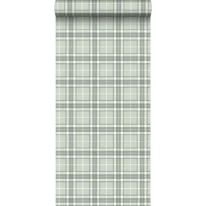 ESTAhome behang ruiten mintgroen - 138952 - 0,53 x 10,05 m