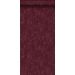 ESTAhome behang geschilderd effect bordeaux rood - 148724 - 0,53 x 10,05 m