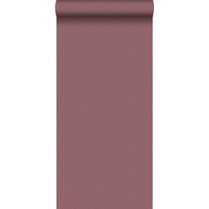 ESTAhome behang linnenstructuur bordeaux rood - 0,53 x 10,05 m - 14874