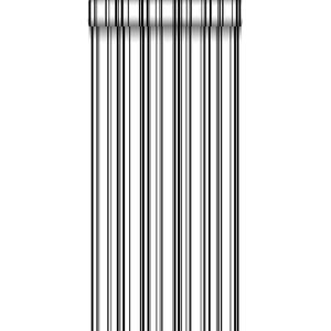 ESTAhome behang fijne strepen zwart en wit - 138982 - 0,53 x 10,05 m