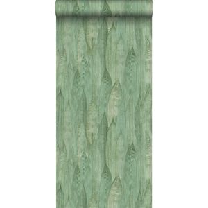 ESTAhome behang bladeren celadon groen - 138986 - 0,53 x 10,05 m