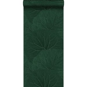 ESTAhome behang grote bladeren emerald groen - 0,53 x 10,05 m - 138997