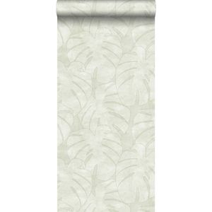 ESTAhome behang monstera bladeren beige - 0,53 x 10,05 m - 139002