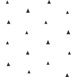Origin Wallcoverings behang grafische driehoeken zwart wit - 347681 - 0,53 x 10,05 m