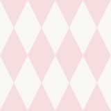 Origin Wallcoverings behang ruiten glanzend roze en wit - 0,53 x 10,05