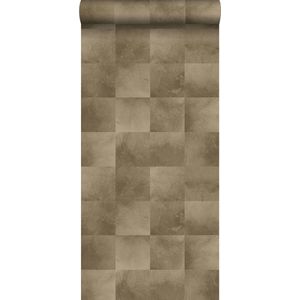 ESTAhome behang dierenhuid donker beige - 53 cm x 10.05 m - 139182