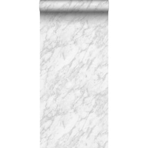 ESTAhome behang marmer wit en grijs - 139195 - 0,53 x 10,05 m