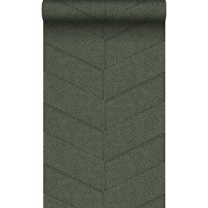 Origin Wallcoverings behang tegelmotief met slangenprint vergrijsd groen - 347793 - 0,53 x 10,05 m
