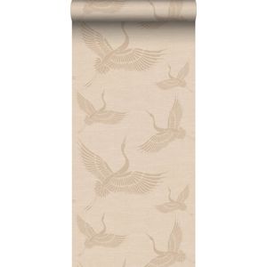 Origin Wallcoverings behang kraanvogels beige - 347826 - 0,53 x 10,05 m