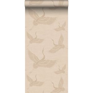 Origin Wallcoverings behang kraanvogels beige - 0,53 x 10,05 m - 34782