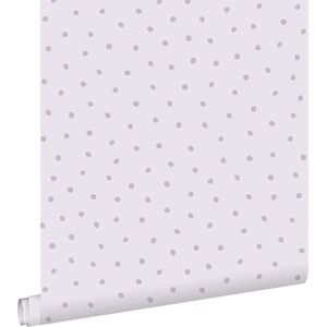 ESTAhome behang stippen lila paars - 53 cm x 10.05 m - 139724