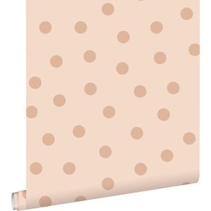 ESTAhome behang stippen roze - 0.53 x 10.05 m - 139731