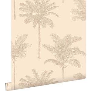 ESTAhome behang palmbomen beige - 0.53 x 10.05 m - 139740