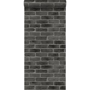 Walls4You behang steen donkergrijs - 935326 - 0,53 x 10,05 m