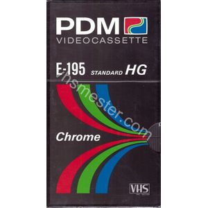 PDM E-195 High Grade Chrome VHS Video Cassette