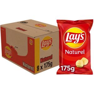 Chips Lay's Naturel 175gr - 8 stuks