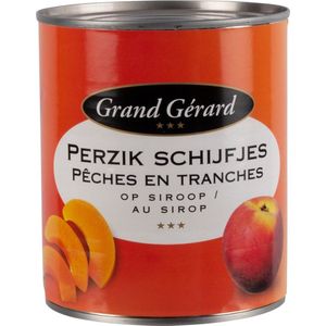 Grand Gérard Perzikschijven op siroop 6 blikken x 840 gram