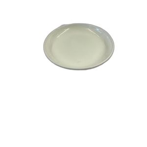 intermezzo kom emaille rood-wit 20 cm rond.