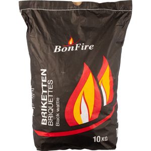 BonFire Houtskool Briketten Black Wattle - Zak 10 Kilo