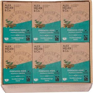Alex Meijer - Morocco Mint Thee - 6 pakken x 10 zakjes x 2 gram