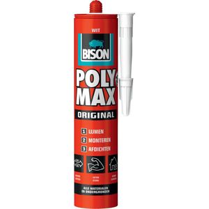Bison Poly Max Original - Wit Koker 425 Gram Wit - Kitten - Verfwinkel is tot 50% goedkoper