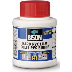 Bison Hard PVC-lijm flacon 250ml met borstel lijm