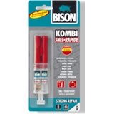 Bison - Kombi Snel - Lijm - Glashelder - 24 ml - Met Mengbakje en Spatel