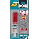 Bison - Kombi Snel - Lijm - Glashelder - 24 ml - Met Mengbakje en Spatel