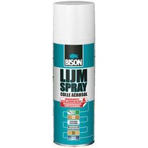 Bison - Lijmspray Universal - Spuitbus 200 ml - Voor Papier, Karton, Textiel